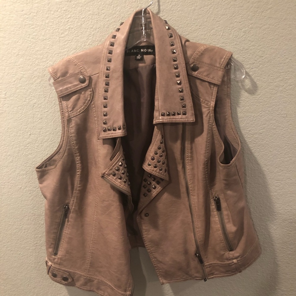 Black noir grey vest XL